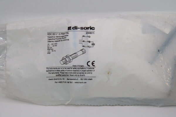 DI-SORIC KDC 08 V 1.5 PSK-TSL Kapazitiver Näherungsschalter