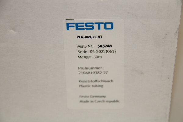 FESTO PEN-8x1,25-NT 543248 Pneumatikschlauch 50 meter