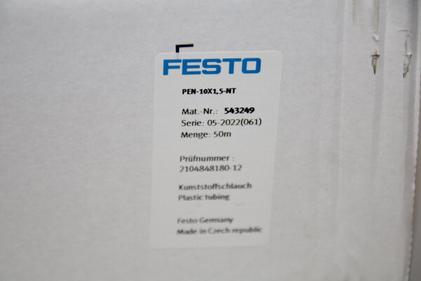 FESTO PEN-10x1,5-NT 543249 Pneumatikschlauch 50 meter