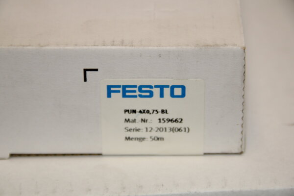 FESTO PUN-4x0,75-BL 159662 Pneumatikschlauch 50 meter