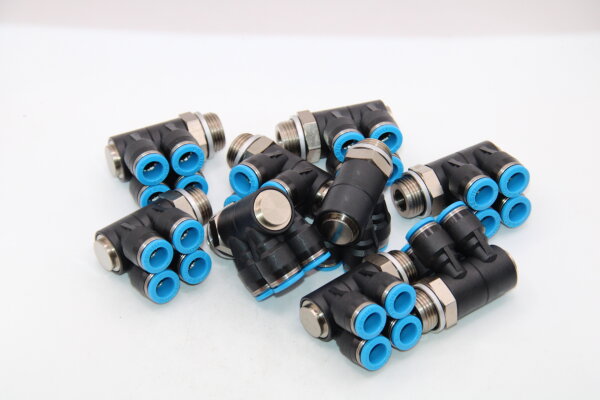 FESTO QSLV4-G3/8-8 Mehrfachverteiler 186248 9 Stück