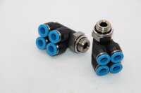 FESTO QSLV4-G1/4-6 Mehrfachverteiler 186245 2 Stück