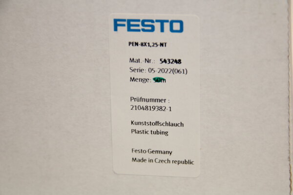 FESTO PEN-8x1,25-NT 543248 Pneumatikschlauch 40 meter