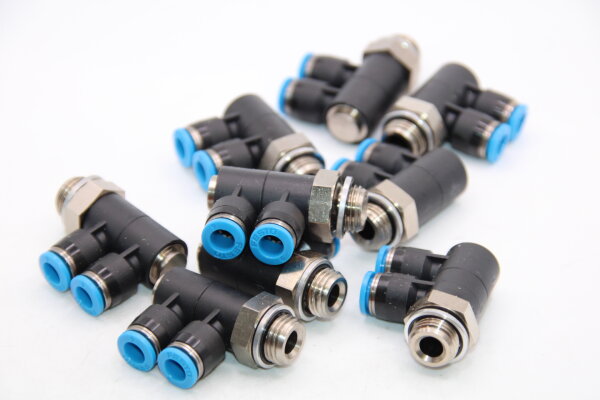 FESTO QSLV2-G1/4-6 Mehrfachverteiler 186225 9 Stück