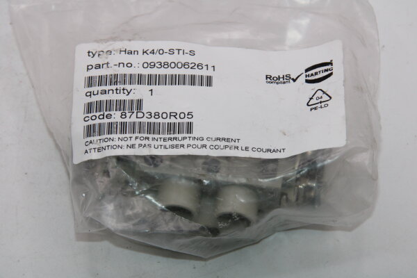 HARTING Han K4/0-BU-S 09380062711 Steckverbinder