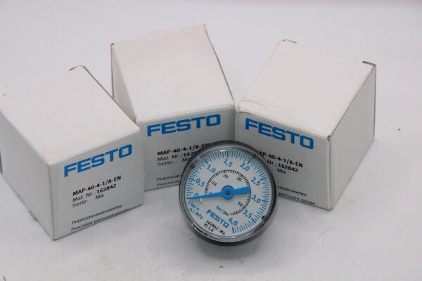 FESTO MAP-40-4-1/8-EN 16242 Manometer 3 Stück