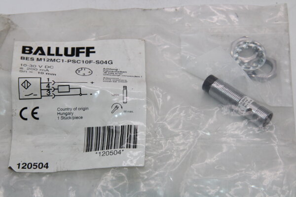 BALLUFF BES M12MC1-PSC10F-S04G Induktiver-Sensor