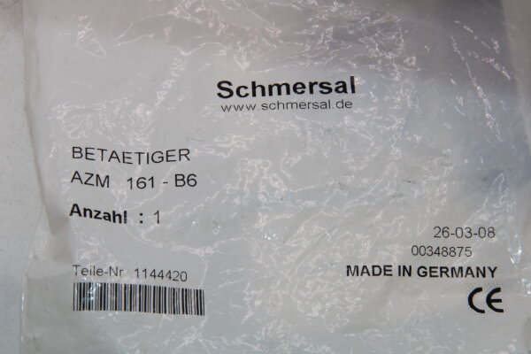 SCHMERSAL AZM 161-B6 Betätiger für Sicherheitszuhaltung