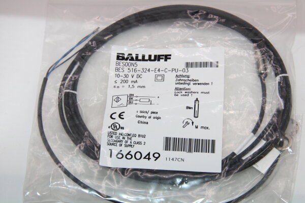 BALLUFF BES 516-324-E4-C-PU-03 166049 Induktiver Näherungsschalter