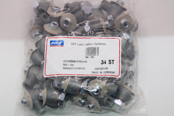 SKF 504-102 Schwenkverschraubung 34 Stück