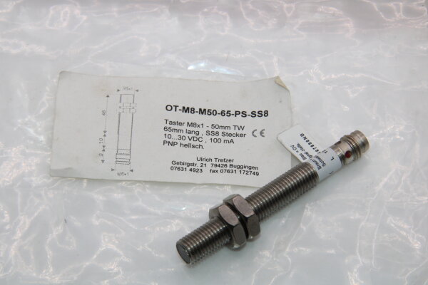 Trefzer Sensoren OT-M8-M50-56-PS-SS8 Lichttaster