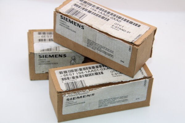 SIEMENS 6ES7194-1AA01-0XA0 Anschlußstecker 3 Stück