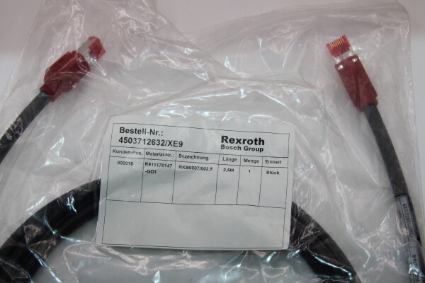 REXROTH R911170147-GD1 Buskabel RKB0007/002,5