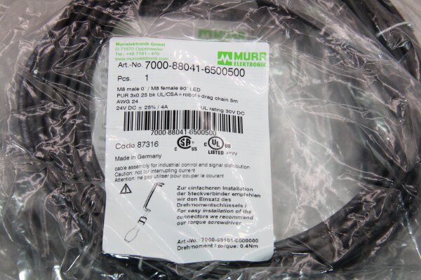 MURRELEKTRONIK 7000-08041-6500500 Steckverbinder 8 Stück