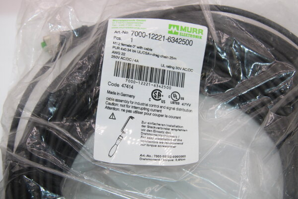 MURRELEKTRONIK 7000-12221-6342500 Sensorkabel