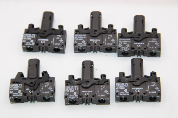 SIEMENS 3SB3400-1PE Lampe 6 Stück