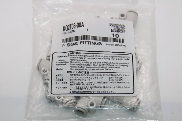 SMC KQ2T06-00A T-Steckverschraubung 10 Stück
