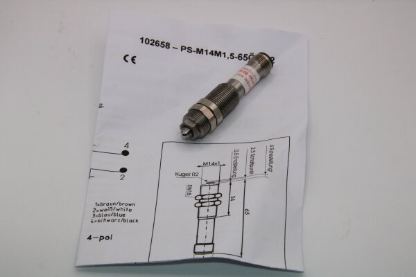 Trefzer-Sensoren PS-M14M1,5-65Ö-S12 102658 Positionsschalter