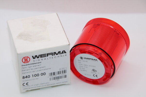 WERMA 840 100 00 Dauerlichtelement rot