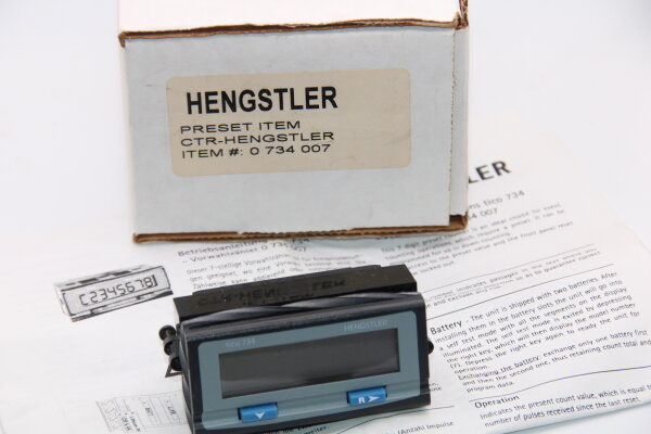 HENGSTLER 0734007 Vorwahlzähler