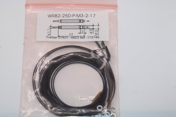Trefzer-Sensoren WRB2-250-P-M3-17 Lichtleiter