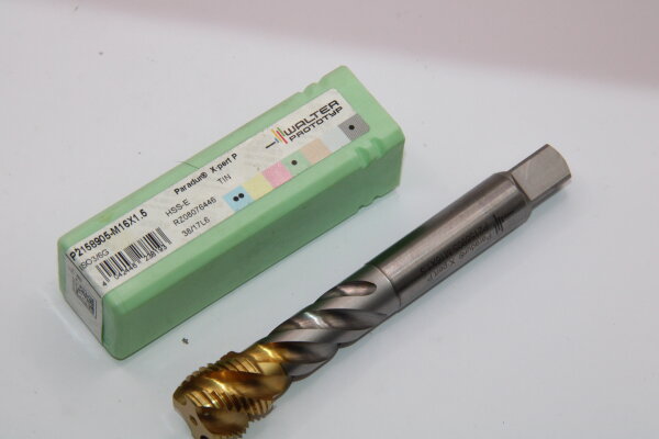 WALTER Gewindebohrer M16x1,5 HSS-E TIN Sackloch