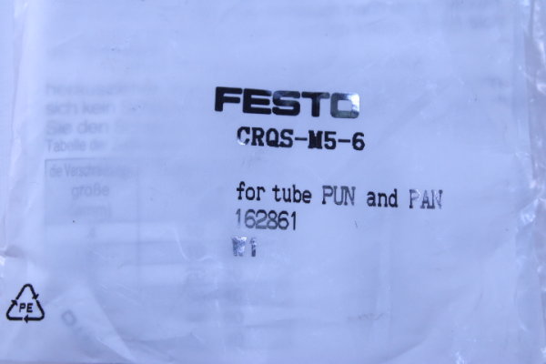 FESTO  CRQS-M5-6 (162861) Edelstahl Steckverschraubung