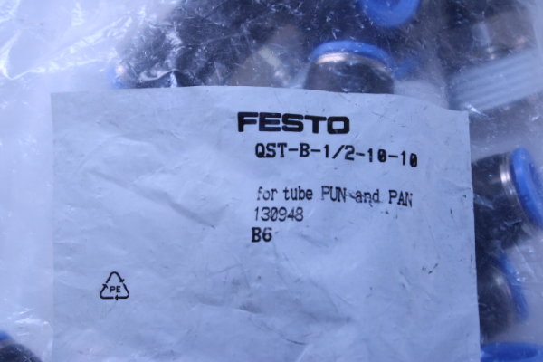 FESTO  QST-B-1/2-10-10 Steckverbinder (130948) 9 Stück
