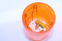 SIEMENS 8WD4  220-5AD Meldeleuchte orange