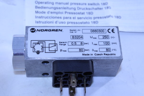 Norgren HERION Druckschalter 0880300   B4435