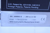 mks  Mass Flow Controller 1179AX22CS1BV Viton 200 sccm N2