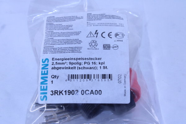 SIEMENS 3RK1902-0CA00 Energieeinspeisestecker