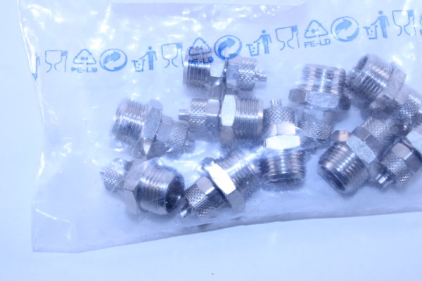 RIEGLER 110478 11.138-6 Gerade Einschraubverschraubung ohne O-Ring G3/8 10 Stück