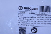 RIEGLER 110478 11.138-6 Gerade Einschraubverschraubung...