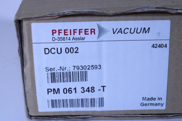 Pfeiffer Vacuum DCU 002  Control Display PM 061 348-T