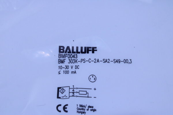 BALLUFF BMF0043  BMF 303K-PS-C-2A-SA2-S49-00,3 Sensor