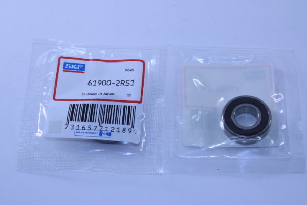 2 Stück SKF Rillenkugellager 61900-2RS1