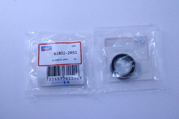 2 Stück SKF Rillenkugellager 61802-2RS1