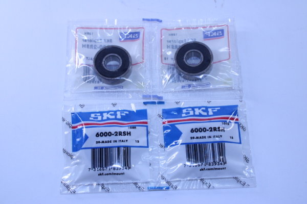 4 Stück SKF Rillenkugellager 6000-2RSH
