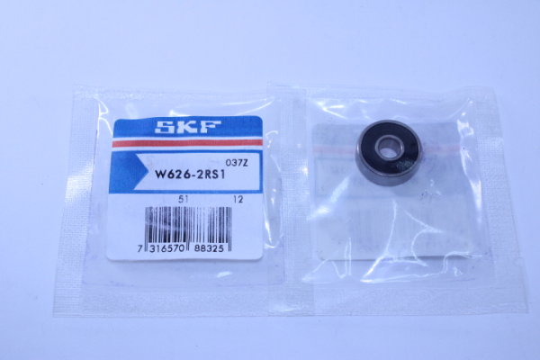 2 Stück SKF Rillenkugellager W626-2RS1 Rostfrei