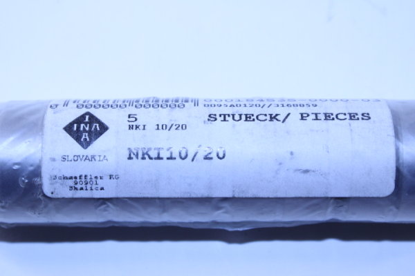 5 Stück INA NKI10/20 Nadellager