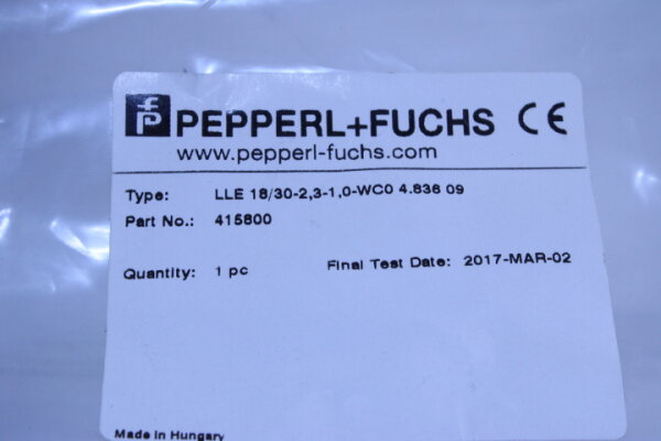 PEPPERL+FUCHS Lichtleiter LLE 18/30-2,3-1,0-WC0 (415800)