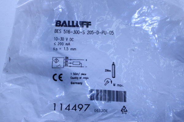 BALLUFF BES 516-300-S 205-D-PU-05 Induktiver Sensor