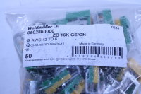 WEIDMÜLLER ZB 16K/GN  Zugklemme 0502860000  50...