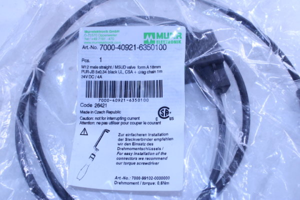 MURR Elektronik Ventilkabel 7000-40921-6350100
