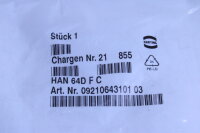 HARTING Typ HAN64DFC  Buchseneinsatz Artikelnummer 0921064310103