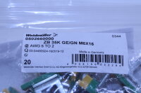 WEIDMÜLLER ZB 35K GE/GN M6X16  Zugklemme 0502660000  20 Stück