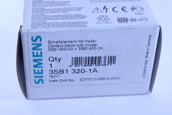 SIEMENS 3SB1320-1A Schaltelement mit Halter