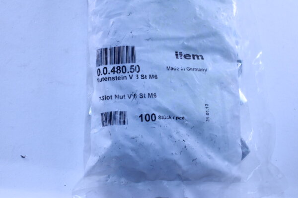 ITEM Nutensteine M6  (0.0.480.50) 100 Stück