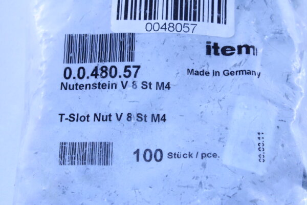 ITEM Nutensteine M4  (0.0.480.57) 100 Stück